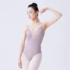Stage Wear Women Ballet Letard Sleeveless Aerialist Yoga Dance Clea