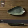 Platen onregelmatige vorm retro gevoel keramisch gevormde bordgerecht setting Japanese sushi hoog graad diner