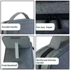 Storage Bags 1 Piece Gray High Quality Men's Canvas Book Cover Stand Style Organizer With Handle