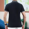 Herren Polos Custom Print po unisex Kurzarm Polo -Shirt Männer 2023 Sommer Casual Sticker gestreiftes Poloshirt Frauen Familien Trikot Tops