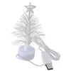 Juldekorationer träd Optic Light Fiber LED -lampor Lamp Night Color Mini Dekorativ omklädningsdekor Fiber Multi Desk USB