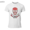 Men Terts Thirts Skull Meat T-Shirt Print Vintage Punk Tops Cool بالإضافة إلى حجم الملابس 25836