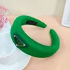 Luxury Designer Hairpin Headbands Elastic Hair Hoop Handmade Brand Candy Colors Triangle P-Letter Retro Style Exaggerated Personality Temperament Headband home
