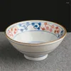 Miski japońska ceramiczna ręka malowana pod glazurą zupa ryżowa miska sałatkowa porcelanowa ramen makaron instant instant zastawa stołowa 300 ml