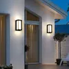 Außenwandlampen wasserdichte Veranda LED LED Moderne minimalistische Außenlampe für Innenhof Terrasse Balkon Treppe Innenbeleuchtung