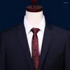Cravates d'arc de haute qualité 2023 Designers Marques Mode Business Casual 5cm Slim pour hommes Cravate en soie Travail formel avec boîte-cadeau