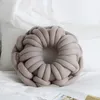 Poduszka DIY Ręczna węzeł okrągły rzut grube przędze siedzenie urocze oparte domowe domowe sofa sofa