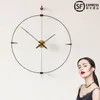 Wall Clocks Household Mute Modern Clock Nordic Spanish Style Creative Personality Simple Fashion Living Room Large-size