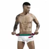 Mutande Boxer da uomo Intimo Cotone Traspirante Vita bassa Pantaloni corti Rigonfiamento Pene Hombre Ropa Interni Cura della pelle Cuecas Masculina