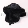 Boinas falsas de peles russo Ushanka para homens mulheres fofas de bombardeiro candidato a caça arentes de caça à caça à caça à caça à caça à neve