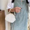 Sacs de soirée Coofit 1pc élégant sac à bandoulière Mini Floral fausse perle décor poignée supérieure sac à monnaie bandoulière pour la fête