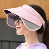 Cappelli larghi Brim Scalable Svuota Cappello a cilindro Ciclo Visore traspirante Valica protezione UV Sun Sport da esterno grande femmina