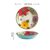 Bowls Creative Ceramic Plates Dinner Soup Plate Household Dishes Porcelain Kitchen Tableware Restaurant Serving Tray