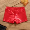 Stage Drag Kids Girls Gymnastics Dance Shorts Moderne Jazz Clothing Shiny Metallic Elastic Taillband Gym Training Sport