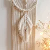 Decorative Figurines Moon And Star Dream Catcher Macrame Wall Hanging Bohemian Home Decor Christmas Ornament Decoration Gifts For Kids Girls