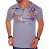 Men Polos Zogaa Brand Slim Mens Fashion Shirt Sleeve Polo Shirt رسالة فريدة من نوعها مطبوعة الرجال القمم غير الرسمية Tees Summer