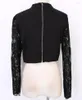 Women's Blouses Womens Blouse Slim Lace Flore Shirt Tops Long Sleeve Sexy Black S-XL