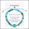 Designer di catene di collegamenti Gioielli Donne Braccialetti Friendship Amore Amore Bracciale Bohémien Bracciale Elegante Bangle di Agate Stone Fashion A DH3KD