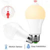 Sensor Light Blub Night LED Lamp With Motion 85-265V 12W 9W Auto ON OFF Sensitive Detector Bombillas