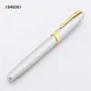 Luxury quality 399 Silver Business office Medium Nib Fountain pen New Student School Office Stationery ink Pen