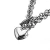 Серьги ожерелья набор шириной 8 мм модные украшения серебряный цвет из нержавеющей стали для женского романтического подарка (18-26 ") браслет (7-10")