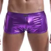 Underpants Men Sexy Underwear Boxers Leather Stage U Convex Pouch Gay Wear Jockstrap Lingerie Shorts