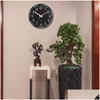 Wall Clocks Glow In Dark Clock Time Of Day The Week Luminous Nonticking Battery Operated For Bedroom Living Room Drop Delivery Home Dhadw