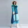 Sıradan elbiseler Miyake Piled 2023 Bahar Kadınlar Uzun Kollu Elbise Tasarım Sense Niche Moda Batı Etek