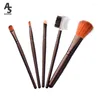 Макияж щетки 5 шт. Brush Foundation Burshes Power Brow Set Set для век Смешивание Blush Beauty Making Tools Kit