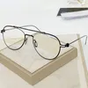 Desi Retro-Vintage Краткие пилотные очки рама M01o Unisex Lightweight Titanium Double-Bridge Fullrim 55-19-150 для рецепта Goggle Origil Case