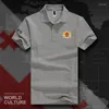 Polo da uomo Georgia GEO Polo da uomo Manica corta Marchi bianchi stampati per Paese 2023 Cotton Nation Emblem Fashion