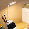 Lampes de table lampe de bureau avec stylo support pour téléphone lumière vive soin des yeux Portable lecture réglable pour la maison