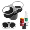 Interiördekorationer Biltillbehör Universal Drink Holder Double Holes Mount Cup Auto Supplies Storage Styling