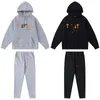 Men's Clothing Men's Tracksuits, European and American street fashion brand towel embroidered letters INS men's and women's loose sports casual suit, plush style