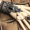 Strand Beaded Strands 1PC Fashion Style Women Handmade Black Rose Lace Flower Drop Bracciale Slave Set Lolita Gothic Ball Retro Bridal Inte22