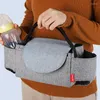 Stroller -onderdelen Baby Organizer Flesholder Diaper Tassen Zwangerschap Nappy Bag Accessoires voor draagbare vervoer
