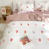 Bedding Sets Home Textiles Duvet Cover Flat Sheet Skin-Friendly Aloe Cotton 3/4PCS Quilt Pillowcases