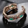 Bangle Kienl Charm Gray Crystal Flower Gold Plating Vintage Cuff Open armbanden voor vrouwen Fashion Turkish Jewelry 2023