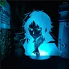 Night Lights Anime Manga Ryunosuke Akutagawa Bungo Stray Dogs 3D Led Lampara Decor Bedroom Light Xmas Gift Colorful Illuminator