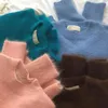 Maglioni da donna Visone peloso Maglione lavorato a maglia in cashmere Donna O-Collo Manica lunga Casual Colore caramella Maglioni autunno inverno Pullover allentato coreano