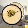 ساعات الحائط الزهور المعدنية على مدار الساعة البسيطة الإبداعية الصامتة الخاصة الكوارتز فريدة من نوعها duvar saatleri المنتج