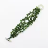 Link Bracelets Chain Jewelry Natural 5 Strands Freedom Green Diopside Crystal Gems Stone Bracelet Handmade For WomenLink