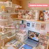 Boîtes de rangement WG Organisateur Boîte de bureau Dusinet Dusinet Conteneur Contaiteur Cosmetic Stationry Kawaii Desk Rack 2023