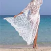 Maillots de bain pour femmes Femmes Cover-Ups Dentelle transparente Kimono Beach Cardigan Wrap Beachwear Robe Long Blouse Bikini Cover Up Wear