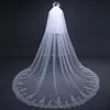 Voiles De Mariée Superbes Deux Couches De Tulle Longue Dentelle De Paillettes De Mariage Avec Peigne