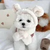 Odzież dla psa Urocza psa ubrania wysyłaj hat hatats kurtka dwustronna dla małych średnich bluzy bawełniana Chihuahua Yorkies Costumedog