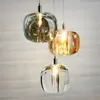 Pendant Lamps Nordic Minimalist Living Room Crystal Led Chandelier Post-modern Homestay Study Bedside Club Creative Dining