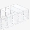 Caixas de armazenamento 6/8 grades Cosméticos Organizador Caixa de parafuso Transparente Compartimento Prático Transparente gavetas para cômoda