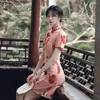 Ethnic Clothing Female Sexy High Split Cheongsam Spring Summer Vintage Chinese Style Women Slim Qipao Party Dresses Button Vestido S-3XL