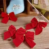 Dekoracje świąteczne -24pcs ozdoba dekoracyjna wiszące Bowknot Bow Buthfly Decore Tree Cute (24pcs czerwony)